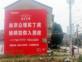 新昌墙体广告在乡镇、农村市场的媒体优势